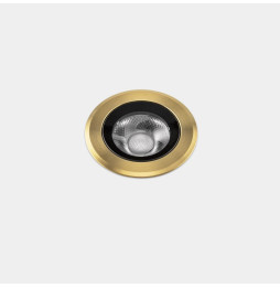 LedsC4 - Empotrable de suelo IP66-IP67 Max Medium Round Trim LED 6.5 4000K oro PVD 423lm
