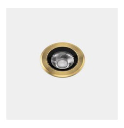 LedsC4 - Empotrable de suelo IP66-IP67 Max Medium Round Trim LED 6.5 3000K oro PVD 519lm