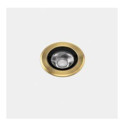 LedsC4 - Empotrable de suelo IP66-IP67 Max Medium Round Trim LED 6.5 2700K oro PVD 519lm