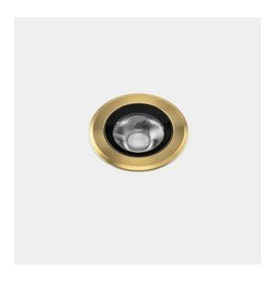 LedsC4 - Empotrable de suelo IP66-IP67 Max Medium Round Trim LED 6.5 2700K oro PVD 459lm
