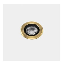 LedsC4 - Empotrable de suelo IP66-IP67 Max Medium Round Trim LED 4 4000K oro PVD 286lm