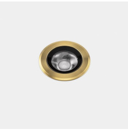 LedsC4 - Empotrable de suelo IP66-IP67 Max Medium Round Trim LED 6 2700K oro PVD 204lm