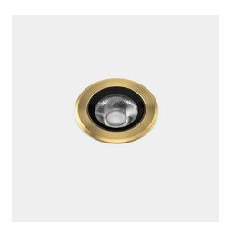 LedsC4 - Empotrable de suelo IP66-IP67 Max Medium Round Trim LED 6 2700K oro PVD 204lm