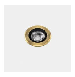LedsC4 - Empotrable de suelo IP66-IP67 Max Medium Round Trim LED 4 3000K oro PVD 286lm