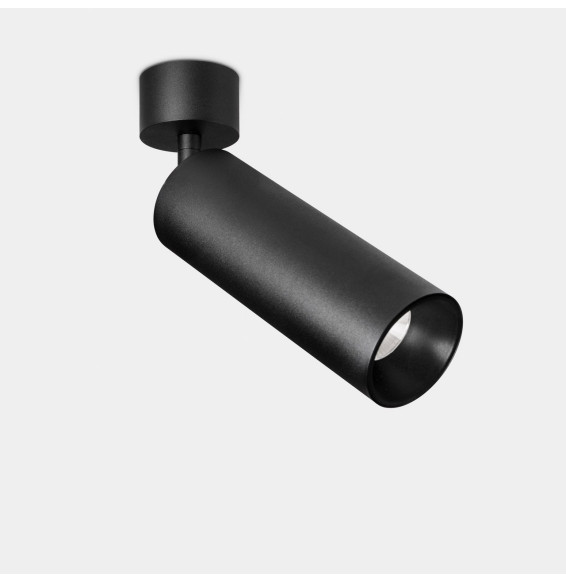 LedsC4 - Proyector Play superficie 14.4 3000K CRI 90 34.2° PHASE CUT negro/negro 1276lm