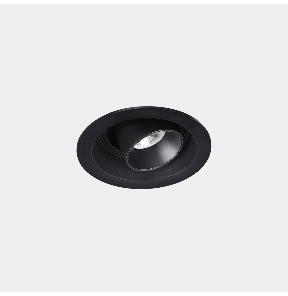 LedsC4 - Downlight Play Snoot Mini Round Adjustable 4.4 3000K CRI 80 28.8° DALI-2 negro IN IP20 / OUT IP23 329lm