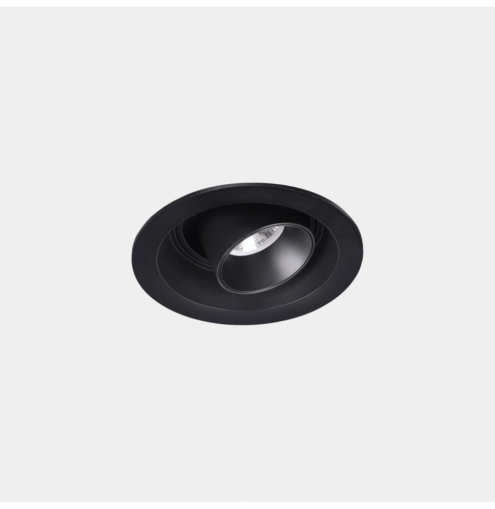LedsC4 - Downlight Play Snoot Mini Round Adjustable 4.4 2700K CRI 80 45.8° DALI-2 negro IN IP20 / OUT IP23 282lm