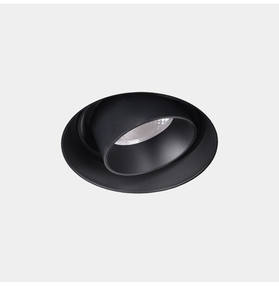 LedsC4 - Downlight Play Snoot Round Adjustable Trimless 10.5 3000K CRI 90 7.5° ON-OFF negro IN IP20 / OUT IP23 521lm