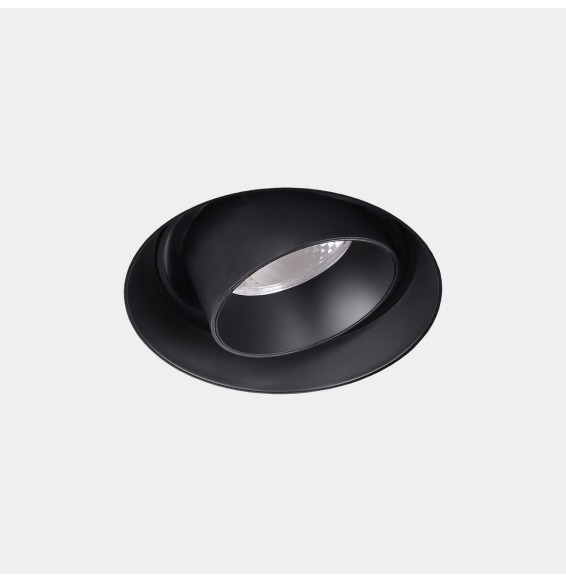 LedsC4 - Downlight Play Snoot Round Adjustable Trimless 10.5 3000K CRI 90 7.5° ON-OFF negro IN IP20 / OUT IP23 521lm