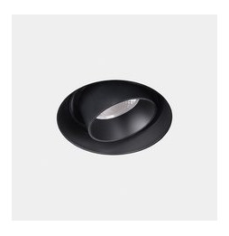 LedsC4 - Downlight Play Snoot Round Adjustable Trimless 10.5 3000K CRI 90 7.5° ON-OFF negro IN IP20 / OUT IP23 521lm
