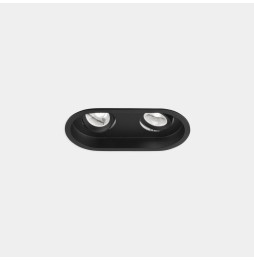 LedsC4 - Downlight Play Deco Double 10.5 4000K CRI 90 7.7° PHASE CUT negro IN IP20 / OUT IP54 575lm