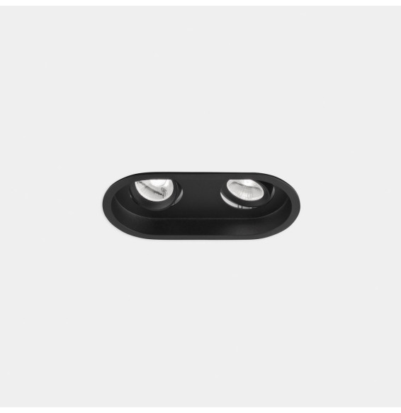 LedsC4 - Downlight Play Deco Double 10.5 4000K CRI 90 7.7° PHASE CUT negro IN IP20 / OUT IP54 575lm