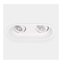 LedsC4 - Downlight Play Deco Double 10.5 4000K CRI 90 7.7° ON-OFF blanco IN IP20 / OUT IP54 575lm