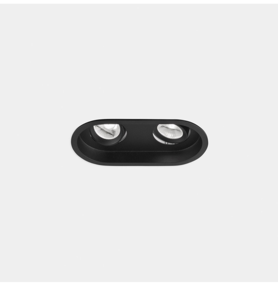 LedsC4 - Downlight Play Deco Double 8.5 4000K CRI 90 7.7° negro IN IP20 / OUT IP54 575lm