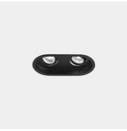 LedsC4 - Downlight Play Deco Double 10.5 3000K CRI 90 7.7° PHASE CUT negro IN IP20 / OUT IP54 537lm