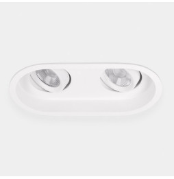LedsC4 - Downlight Play Deco Double 10.5 3000K CRI 90 7.7° DALI-2/PUSH blanco IN IP20 / OUT IP54 537lm