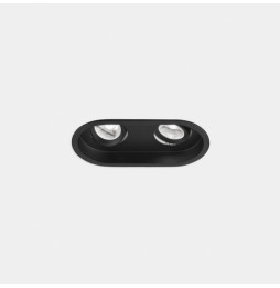 LedsC4 - Downlight Play Deco Double 8.5 3000K CRI 90 7.7° negro IN IP20 / OUT IP54 537lm