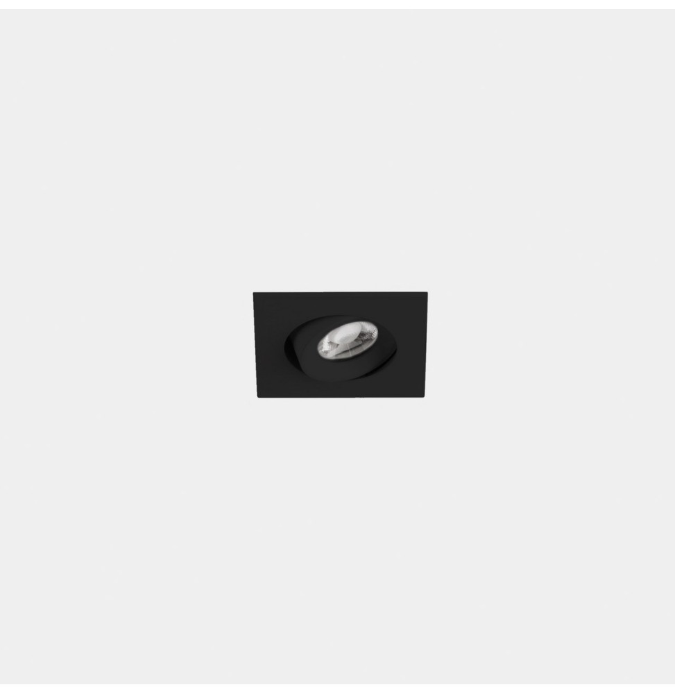 LedsC4 - Downlight Play Flat Mini Square Adjustable 4.4 4000K CRI 80 28.6° DALI-2 negro IN IP20 / OUT IP23 343lm