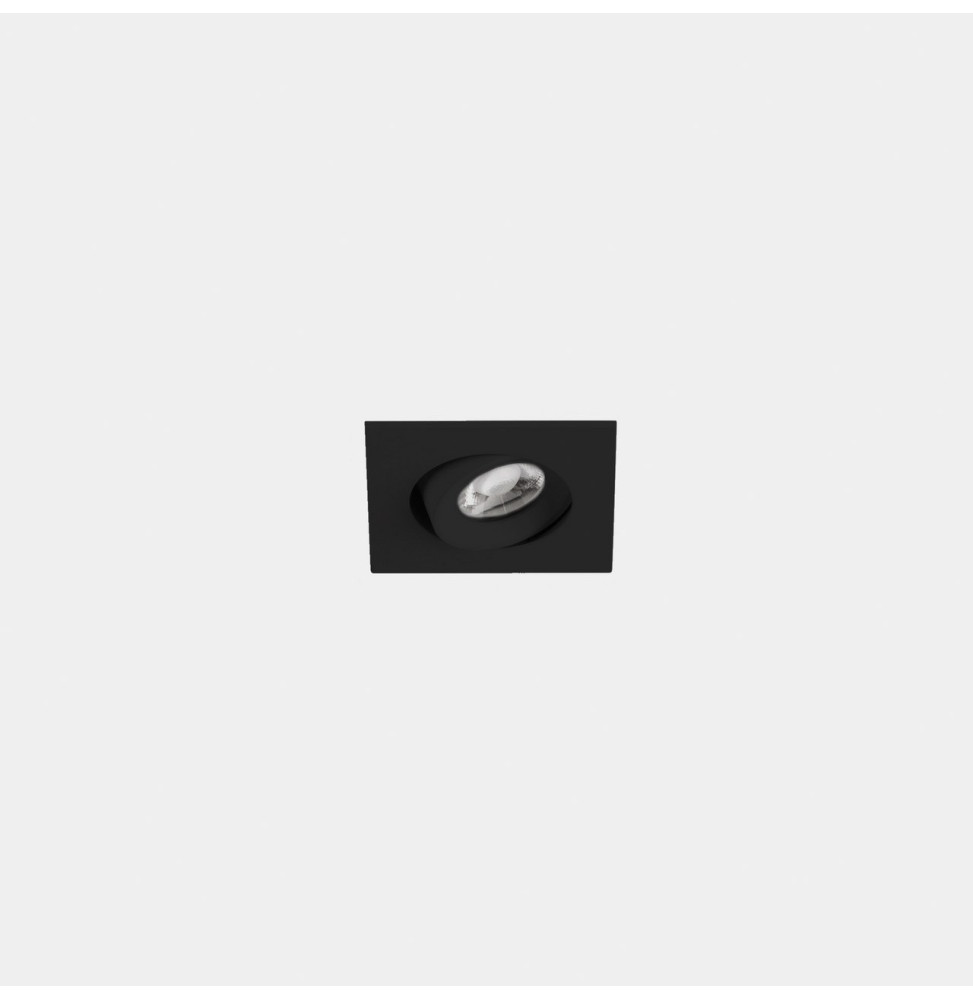 LedsC4 - Downlight Play Flat Mini Square Adjustable 4.4 3000K CRI 80 28.6° DALI-2 negro IN IP20 / OUT IP23 343lm