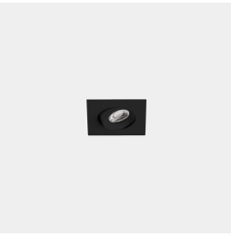 LedsC4 - Downlight Play Flat Mini Square Adjustable 4.4 2700K CRI 80 47.6° DALI-2 negro IN IP20 / OUT IP23 322lm