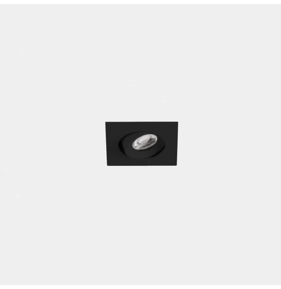 LedsC4 - Downlight Play Flat Mini Square Adjustable 4.4 2700K CRI 80 47.6° DALI-2 negro IN IP20 / OUT IP23 322lm