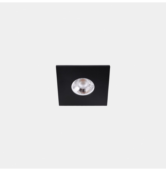 LedsC4 - Downlight Play Flat Mini Square Fixed 4.4 3000K CRI 80 28.5° DALI-2 negro IN IP20 / OUT IP54 347lm