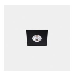 LedsC4 - Downlight Play Flat Mini Square Fixed 4.4 3000K CRI 80 46.9° DALI-2 negro IN IP20 / OUT IP54 318lm