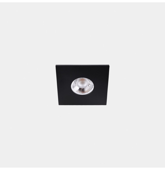 LedsC4 - Downlight Play Flat Mini Square Fixed 4.4 2700K CRI 80 46.9° DALI-2 negro IN IP20 / OUT IP54 319lm