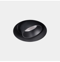 LedsC4 - Downlight Play Snoot Round Adjustable Trimless 10.5 4000K CRI 90 7.5° DALI-2/PUSH negro IN IP20 / OUT IP23 557lm