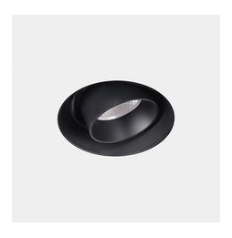 LedsC4 - Downlight Play Snoot Round Adjustable Trimless 10.5 3000K CRI 90 7.5° DALI-2/PUSH negro IN IP20 / OUT IP23 521lm