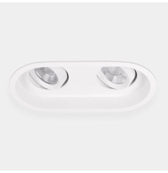 LedsC4 - Downlight Play Deco Double 8.5 3000K CRI 90 7.7° blanco IN IP20 / OUT IP54 537lm