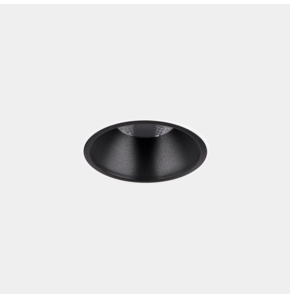 LedsC4 - Downlight Play Deco Symmetrical Round Fixed Trimless 10.5 3000K CRI 90 7.7° DALI-2/PUSH Sin marco/negro IN IP20 / OUT I