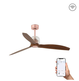 FARO - Ventilador DECO FAN 1280mm cobre 3 palas S/R