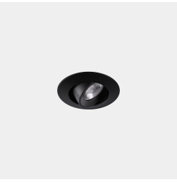 LedsC4 - Downlight Play Flat Mini Round Adjustable 4.4 4000K CRI 80 28.2° DALI-2 negro IN IP20 / OUT IP23 346lm