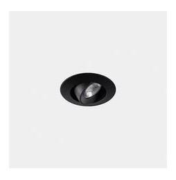 LedsC4 - Downlight Play Flat Mini Round Adjustable 4.4 4000K CRI 80 28.2° DALI-2 negro IN IP20 / OUT IP23 346lm