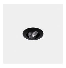 LedsC4 - Downlight Play Flat Mini Round Adjustable 4.4 3000K CRI 80 28.7° DALI-2 negro IN IP20 / OUT IP23 338lm
