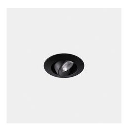 LedsC4 - Downlight Play Flat Mini Round Adjustable 4.4 2700K CRI 80 47.2° DALI-2 negro IN IP20 / OUT IP23 333lm
