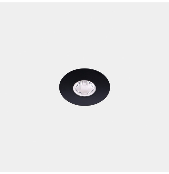 LedsC4 - Downlight Play Flat Mini Round Fixed 4.4 2700K CRI 80 46.7° DALI-2 negro IN IP20 / OUT IP54 333lm