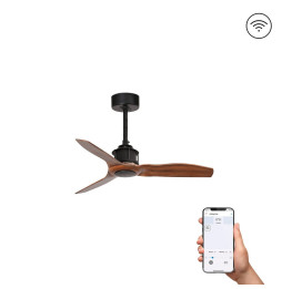 FARO - Ventilador JUST FAN XS diámetro 810mm negro palas madera S/R