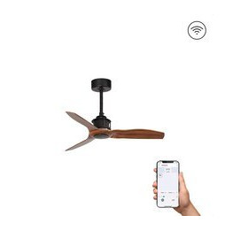 FARO - Ventilador JUST FAN XS diámetro 810mm negro palas madera S/R