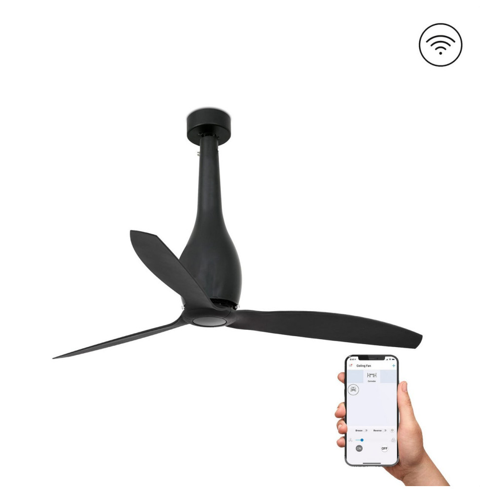 Ventilador ETERFAN 1280mm negro mate palas negras S-R