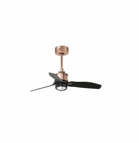 FARO - Ventilador JUST FAN XS diámetro 810mm cobre 3 palas negras 17W 3000K