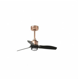 FARO - Ventilador JUST FAN XS diámetro 810mm cobre 3 palas negras 17W 3000K