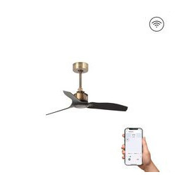 FARO - Ventilador JUST FAN XS diámetro 810mm oro viejo 3 palas negras S/R