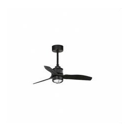 FARO - Ventilador JUST FAN XS diámetro 810mm negro palas negras 17W 3000K