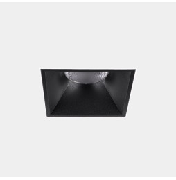 LedsC4 - Downlight Play Deco Symmetrical Square Fixed Trimless 10.5 4000K CRI 90 7.7° DALI-2/PUSH Sin marco/negro IN IP20 / OUT 