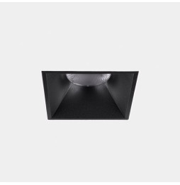 LedsC4 - Downlight Play Deco Symmetrical Square Fixed Trimless 10.5 4000K CRI 90 7.7° DALI-2/PUSH Sin marco/negro IN IP20 / OUT 