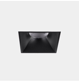 LedsC4 - Downlight Play Deco Symmetrical Square Fixed Trimless 10.5 3000K CRI 90 7.7° DALI-2/PUSH Sin marco/negro IN IP20 / OUT 