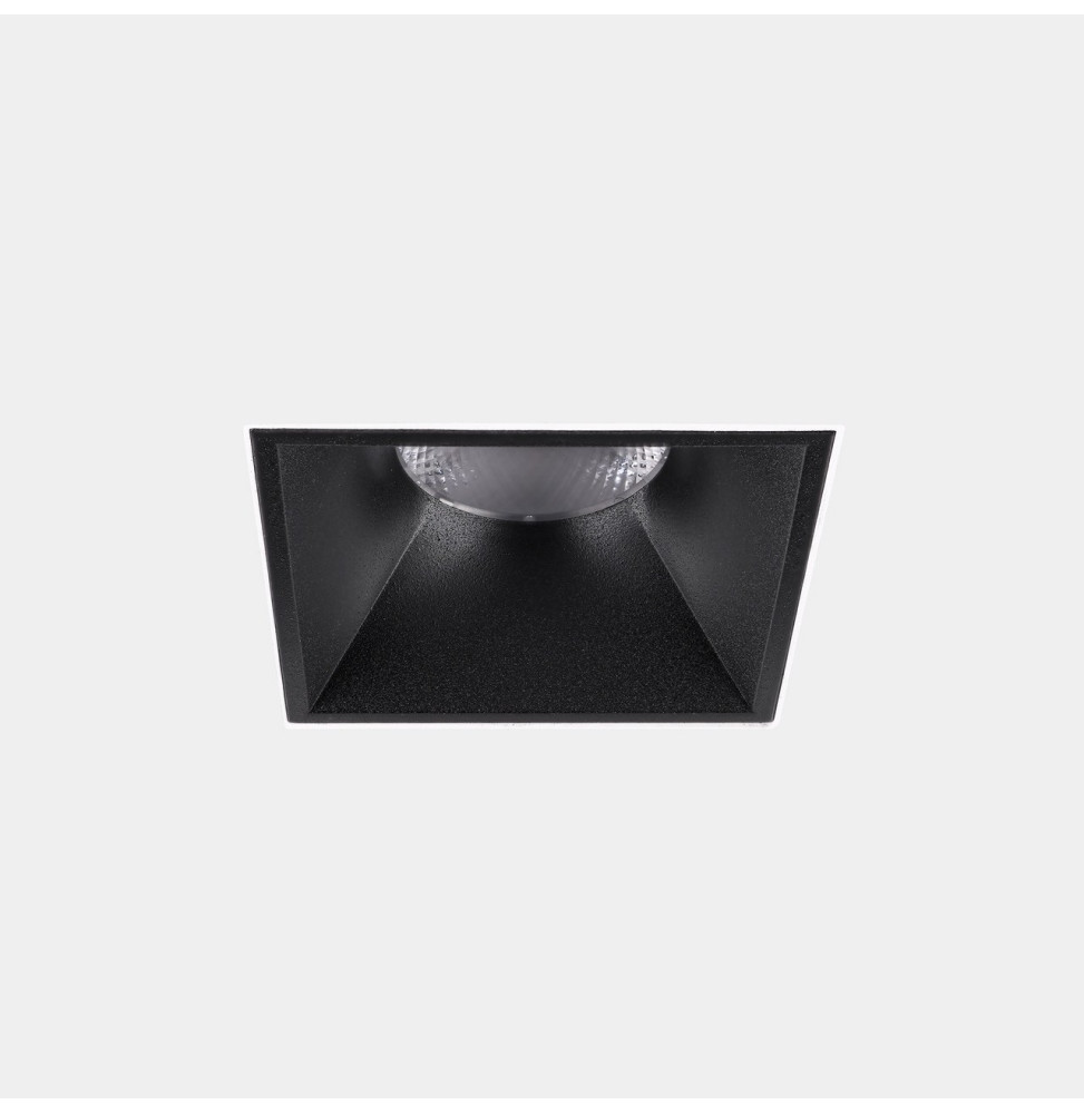 LedsC4 - Downlight Play Deco Symmetrical Square Fixed Trimless 10.5 3000K CRI 90 7.7° DALI-2/PUSH Sin marco/negro IN IP20 / OUT 