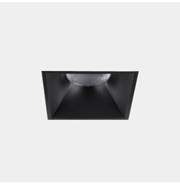 LedsC4 - Downlight Play Deco Symmetrical Square Fixed Trimless 10.5 3000K CRI 90 7.7° DALI-2/PUSH Sin marco/negro IN IP20 / OUT 
